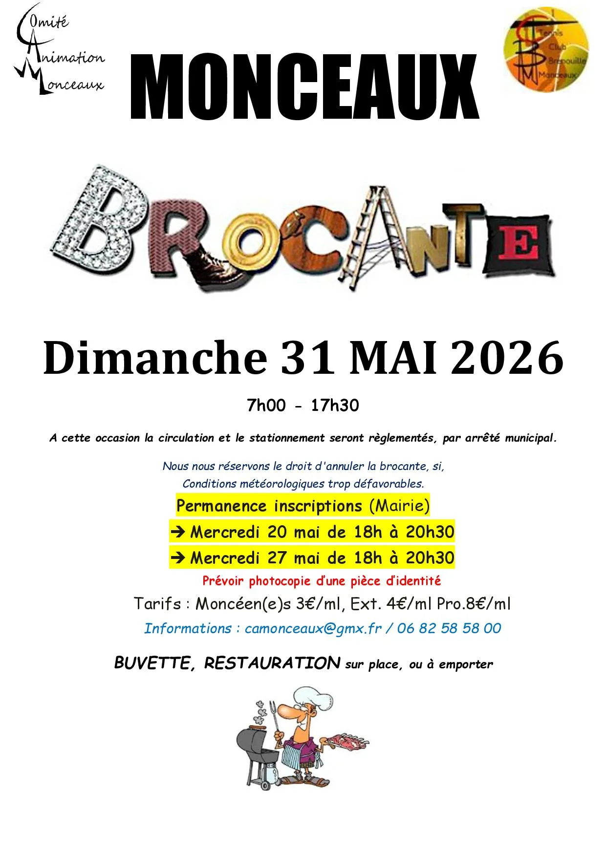 Lire la suite de l'actualité Brocante de Monceaux