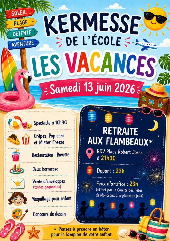 Lire la suite de l'actualité Kermesse de l’école