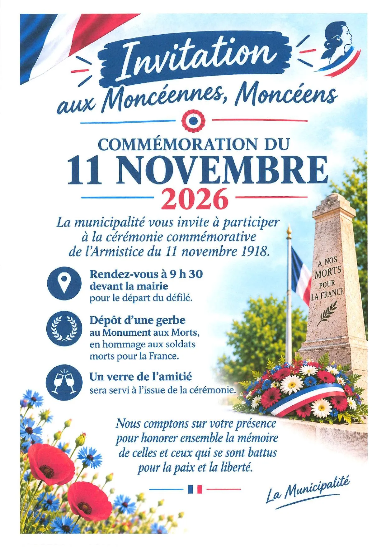 Lire la suite de l'actualité Commémoration du 11 novembre